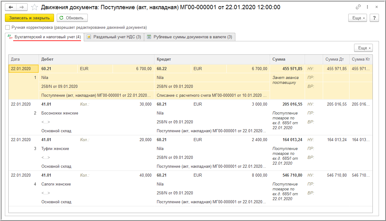 Импорт товаров для оптовой торговли :: Учет по налогу на добавленную  стоимость