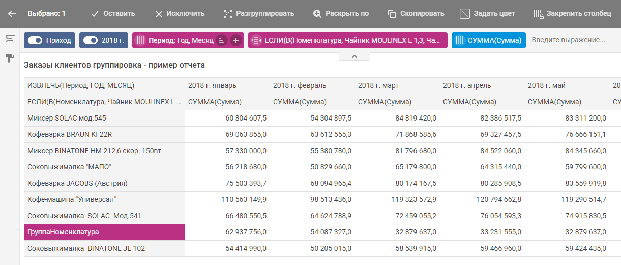 Руководство пользователя :: 1С:Аналитика