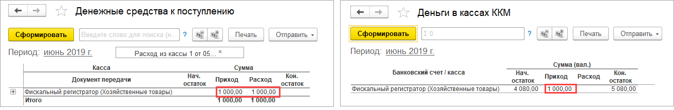 Как в 1с отразить покупку ккт