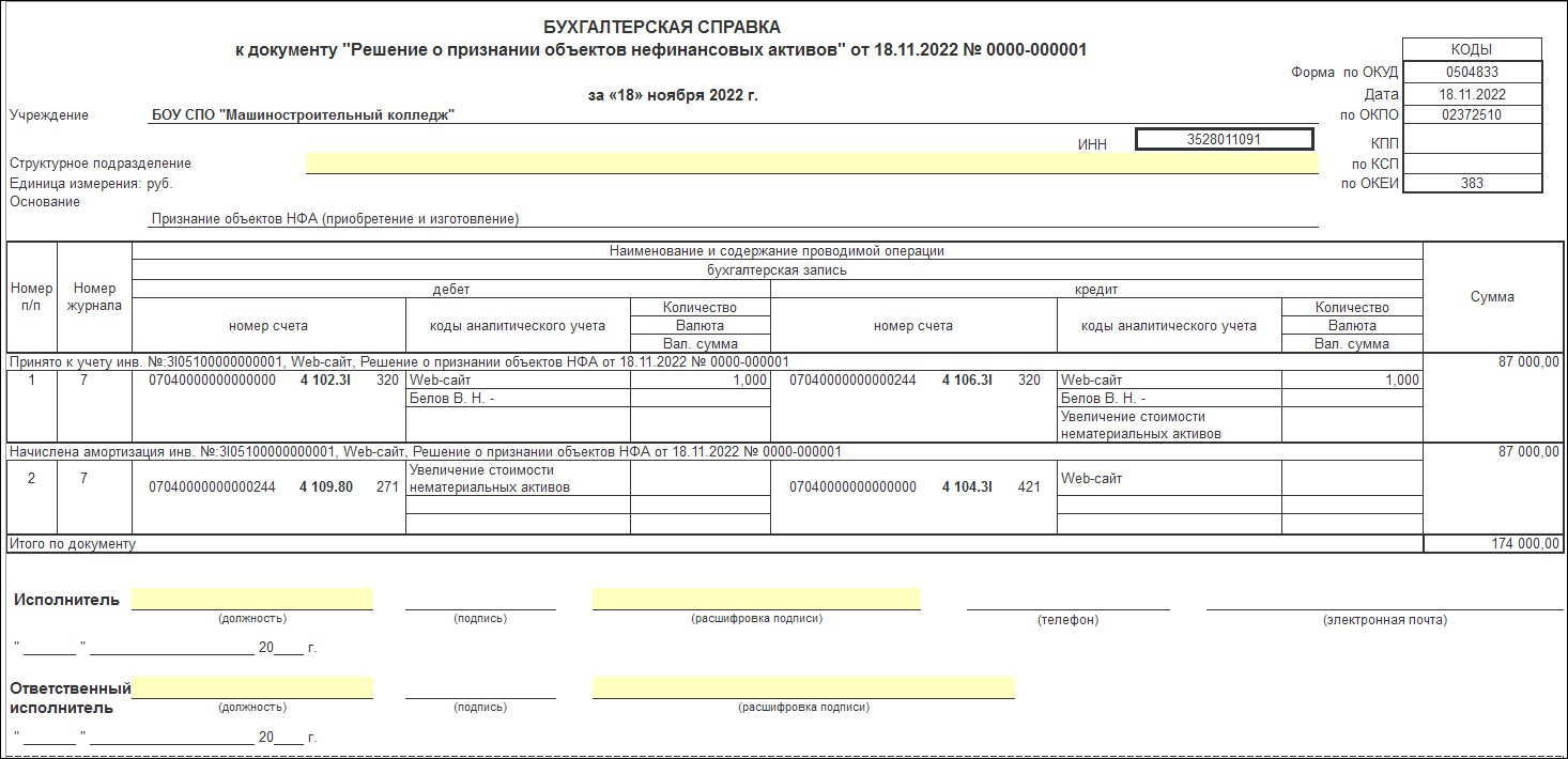 Разработка сайта сторонней организацией :: Справочник по 1С:БГУ 8 для  бюджетных и автономных учреждений