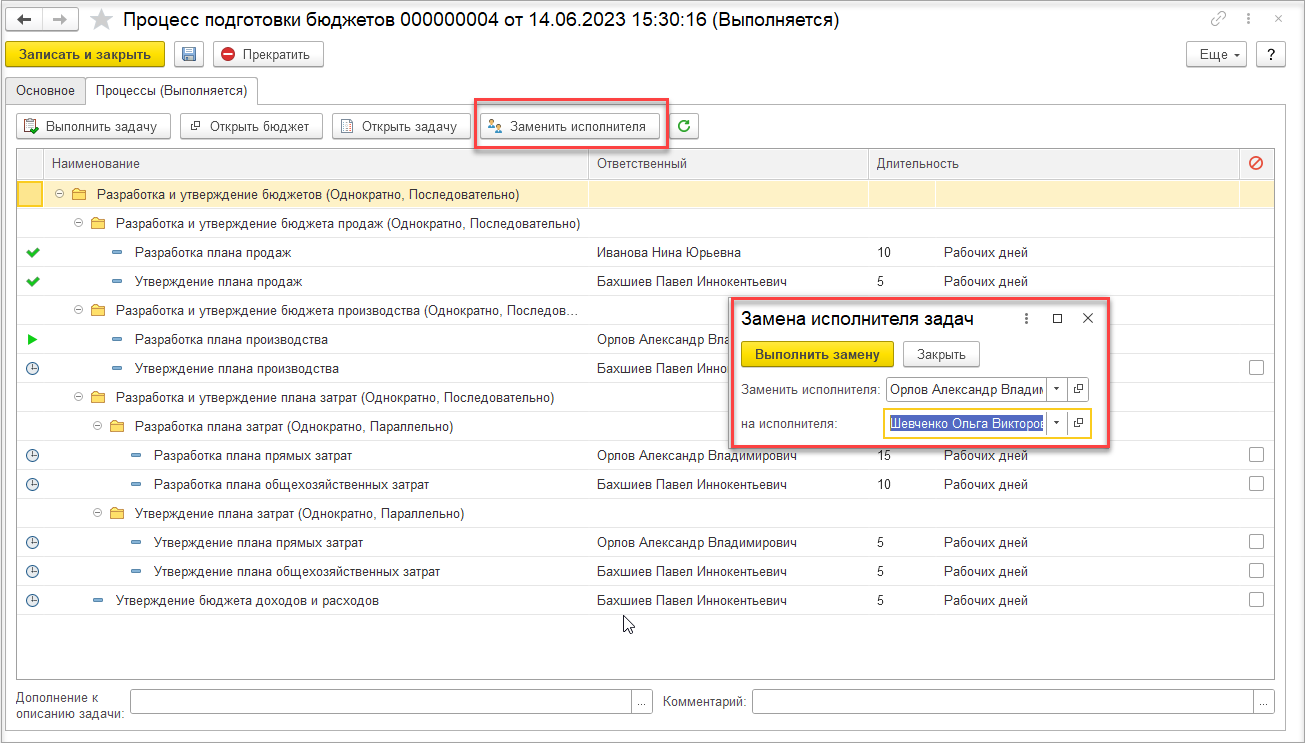 13.6. Бюджетный процесс :: 1С:ERP Управление предприятием 2, редакция 2.5