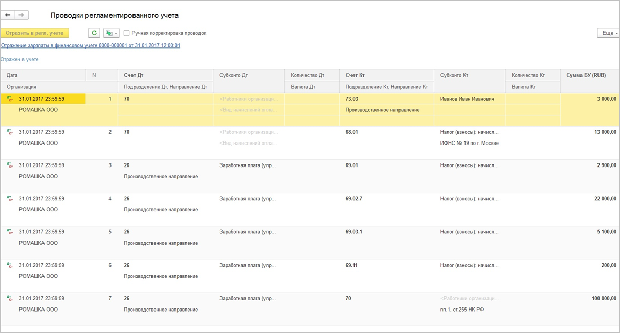 20.10. Прочие операции :: 1С:ERP Управление предприятием 2, редакция 2.5 LTS