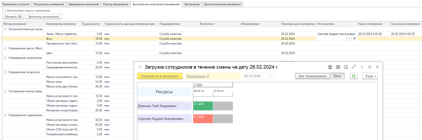 3.1. Документы по измерениям :: 1С:Предприятие 8. Конфигурация «LIMS  Управление лабораторией предприятия КОРП». Руководство пользователя