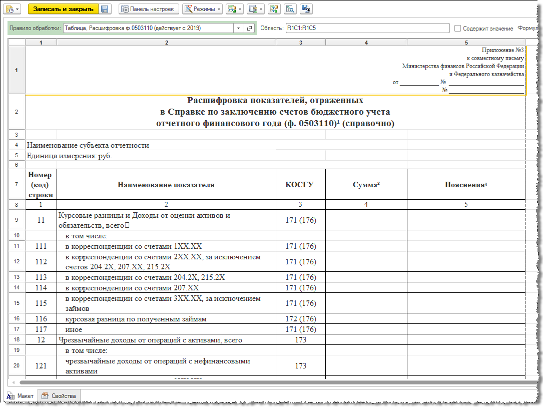 Разработка нового вида отчета :: Разработка отчетных форм :: Методическая  поддержка 1С:Предприятия для государственных учреждений. 1С:Предприятие 8