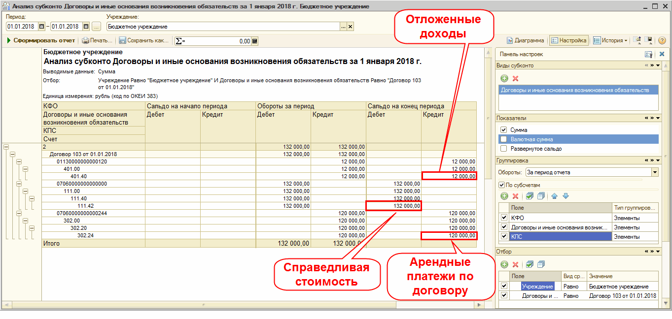 Формирование арендатором акта сверки взаиморасчетов :: Бухгалтерия  государственного учреждения :: Методическая поддержка 1С:Предприятия для  государственных учреждений. 1С:Предприятие 8