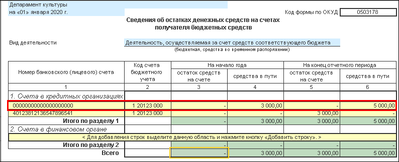 Как заполнить таблицу 8 к форме 0503760