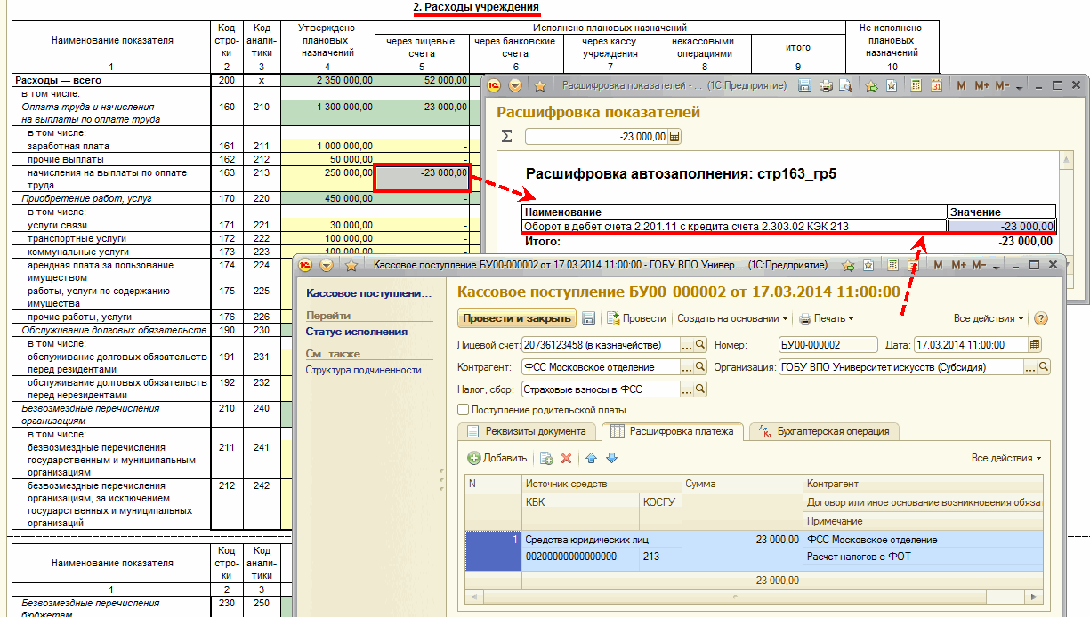 Отражение возвратов платежей в учете и отчетности :: Бухгалтерия  государственного учреждения. Редакция 2 в вопросах и ответах ::  Методическая поддержка 1С:Предприятия для государственных учреждений.  1С:Предприятие 8