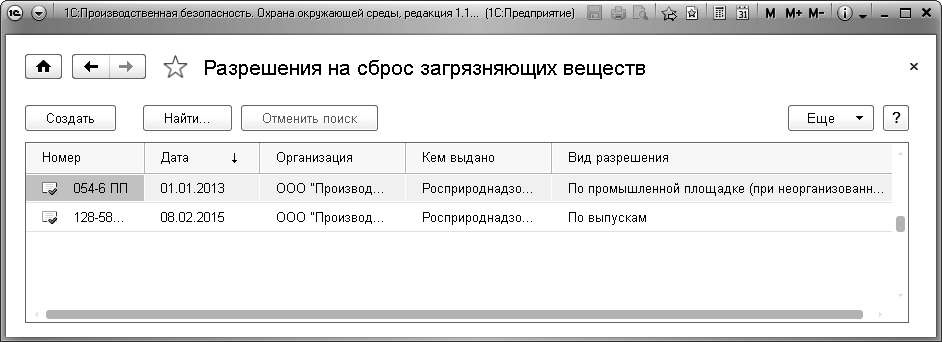 Разрешение на сброс загрязняющих веществ в систему канализации