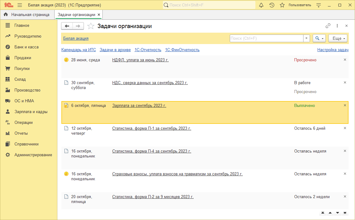 1.2. Средства автоматизированного составления отчетов в программах «1С» ::  Практический годовой отчет за 2023 год