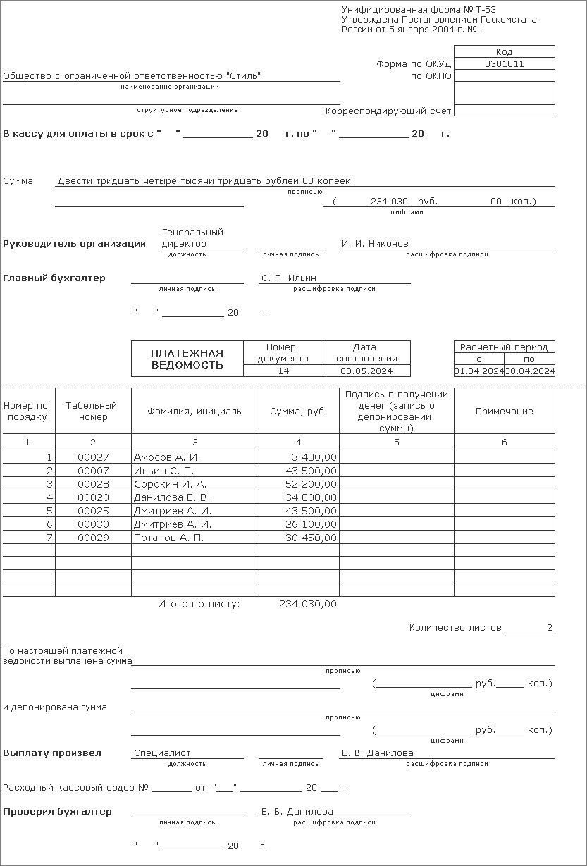 Выплата заработной платы из кассы организации [1С:БП 3.0] :: Кадровый учет  и расчеты с персоналом в программах «1С»