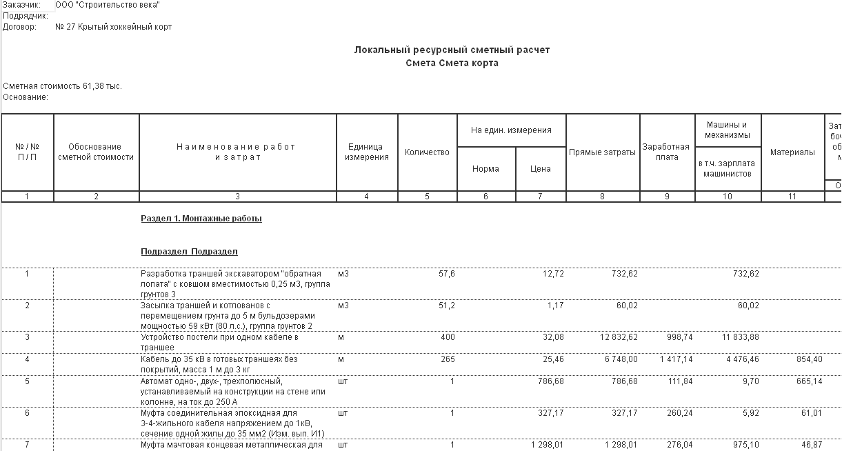 2.1. Планирование строительных работ :: 1С:Предприятие 8. Конфигурация  «Управление нашей строительной фирмой». Редакция 3.0. Дополнение к  руководству по ведению учета в конфигурации «Управление нашей фирмой»