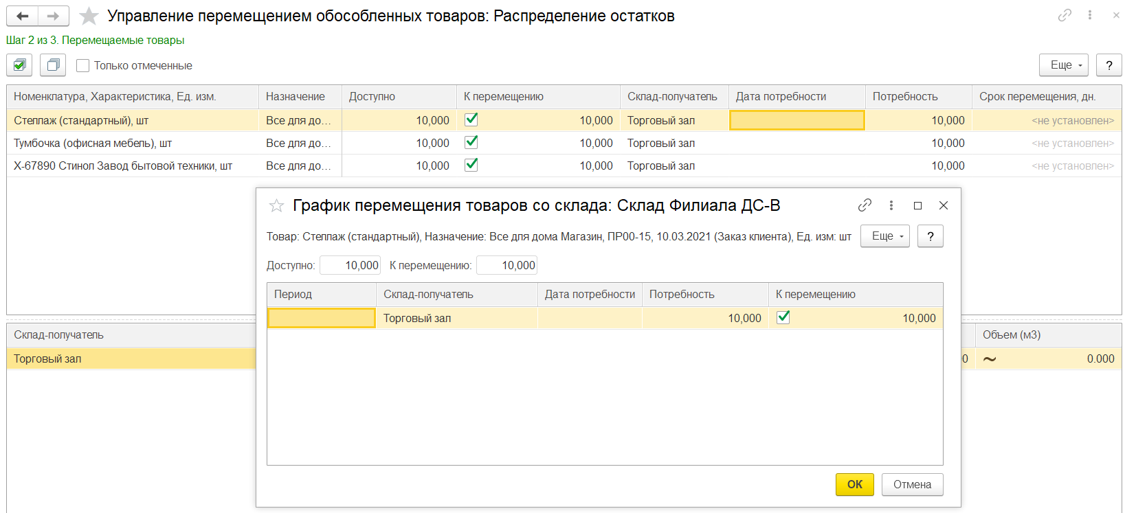 5.4. Обособленное обеспечение потребностей :: 1С:Предприятие 8.  Конфигурация 